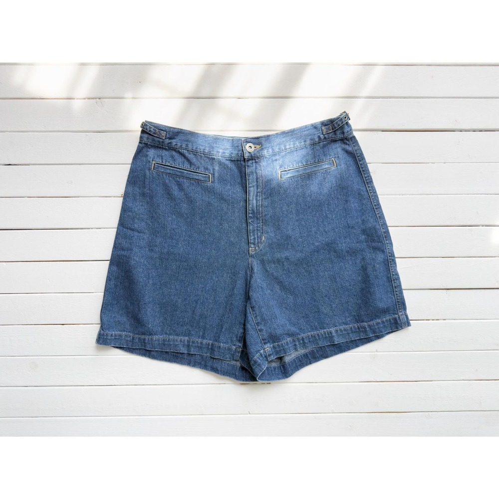 vintage jean shorts 90s y2k vintage Liz Claiborne high waisted denim shorts‎
